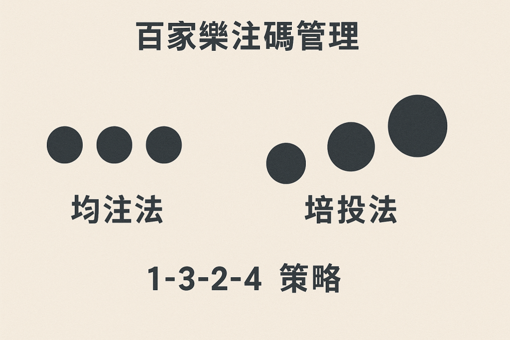百家樂注碼管理示意圖